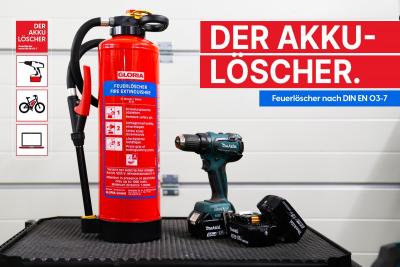 Der Akku-Löscher | für Haushalt & Gewerbe 6 Liter