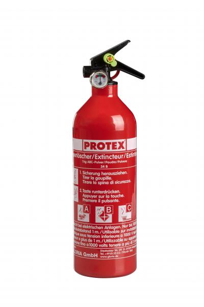 Protex 1 KG ABC Pulver Feuerlöscher